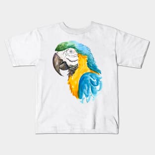 Blue and Gold Macaw Kids T-Shirt